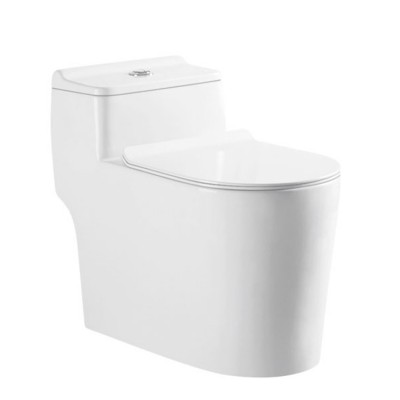 Lowest price bathroom WC white color UF one piece toilet lid cover