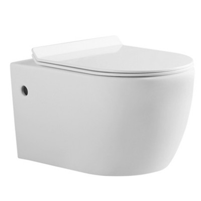 Ceramic UF soft close wall mounted toilet seat cover