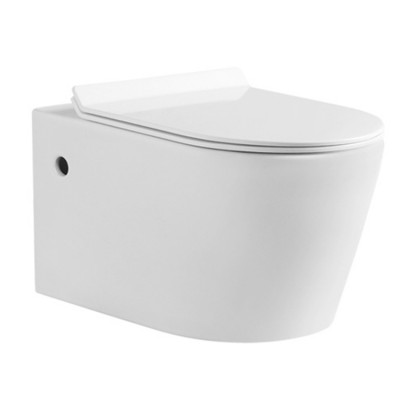 Ceramic sanitary ware wall hung toilet seat cover with slow-down seat ring